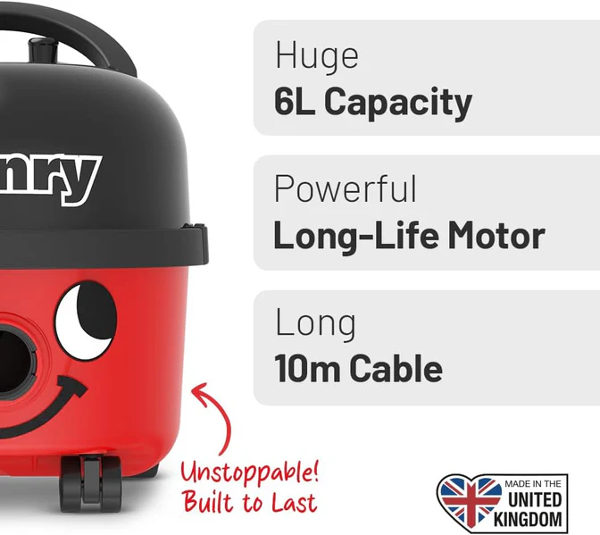 henry bagged corded cylinder vacuum cleaner flor cleaner red only sale whilst stocks last