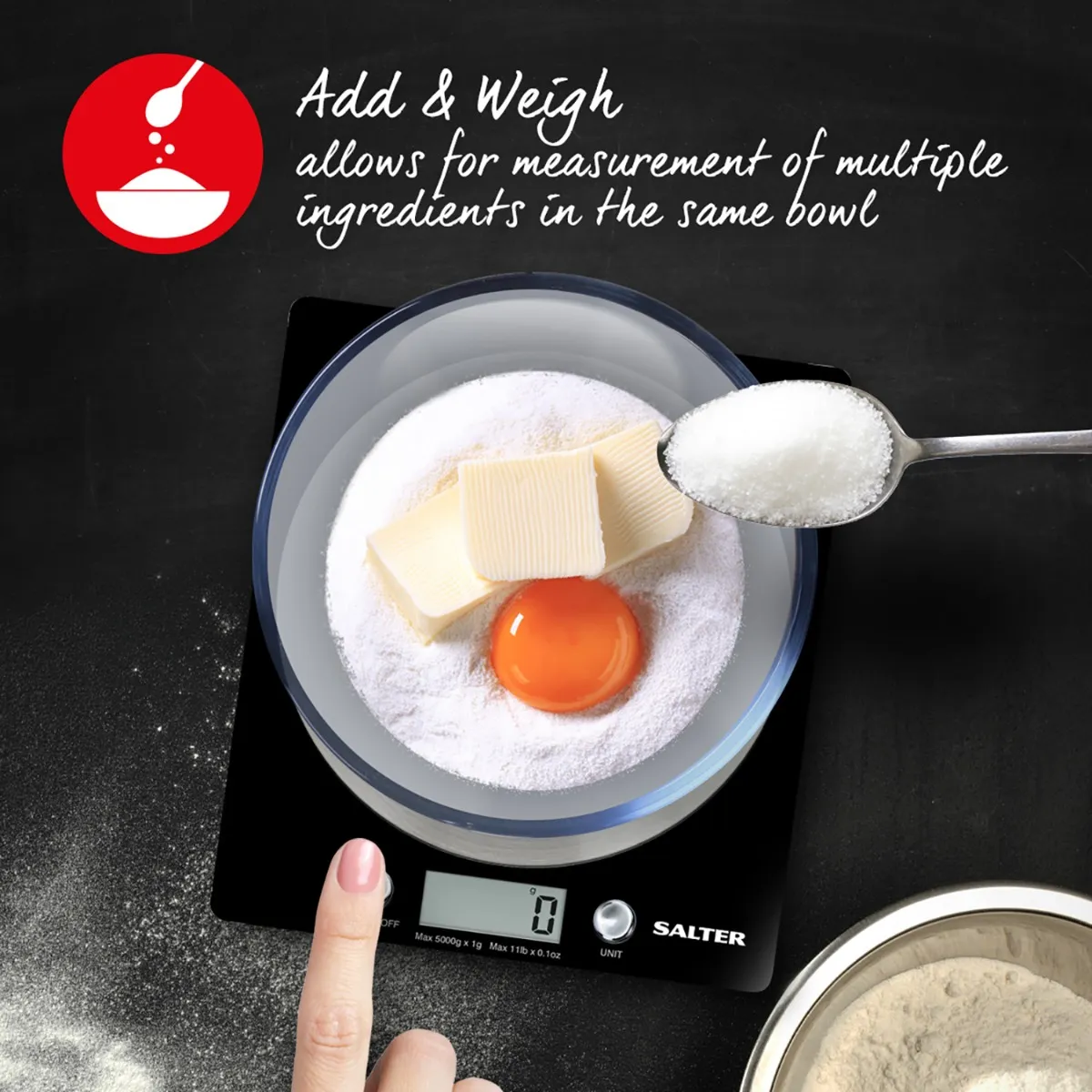 Salter Electronic Kitchen Scales - Image 4