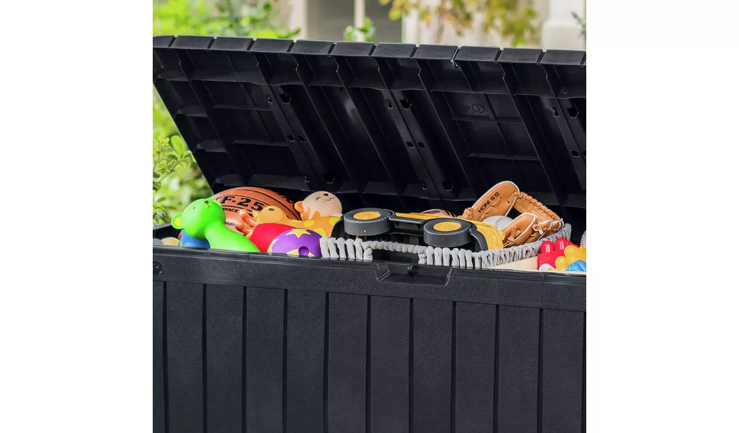 Keter Marvel+ 270L Outdoor Garden Storage Box - Grey - Image 7