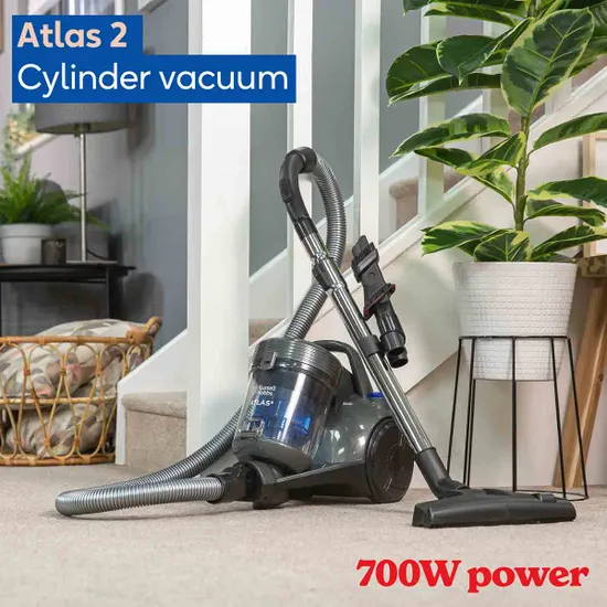 Russell Hobbs RHCV3101 Atlas2 Cyclonic 2.5L Cylinder Vacuum Cleaner - Grey and Blue - Image 3