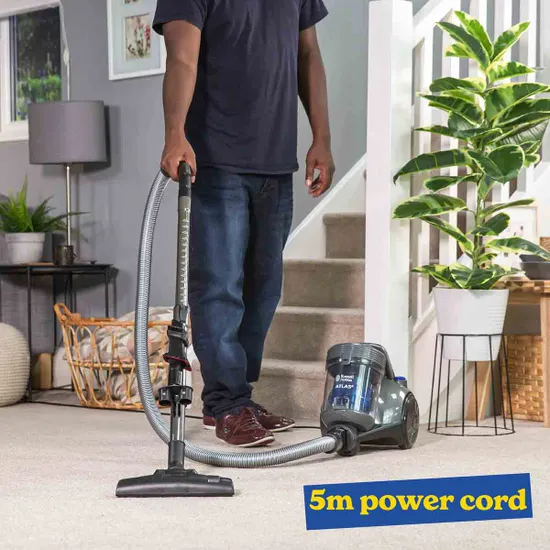 Russell Hobbs RHCV3101 Atlas2 Cyclonic 2.5L Cylinder Vacuum Cleaner - Grey and Blue - Image 5