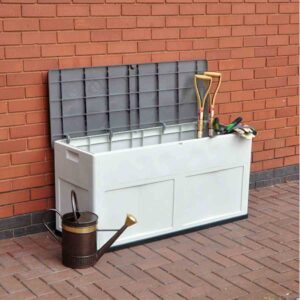 Groundlevel Weatherproof Plastic Storage Box - Grey