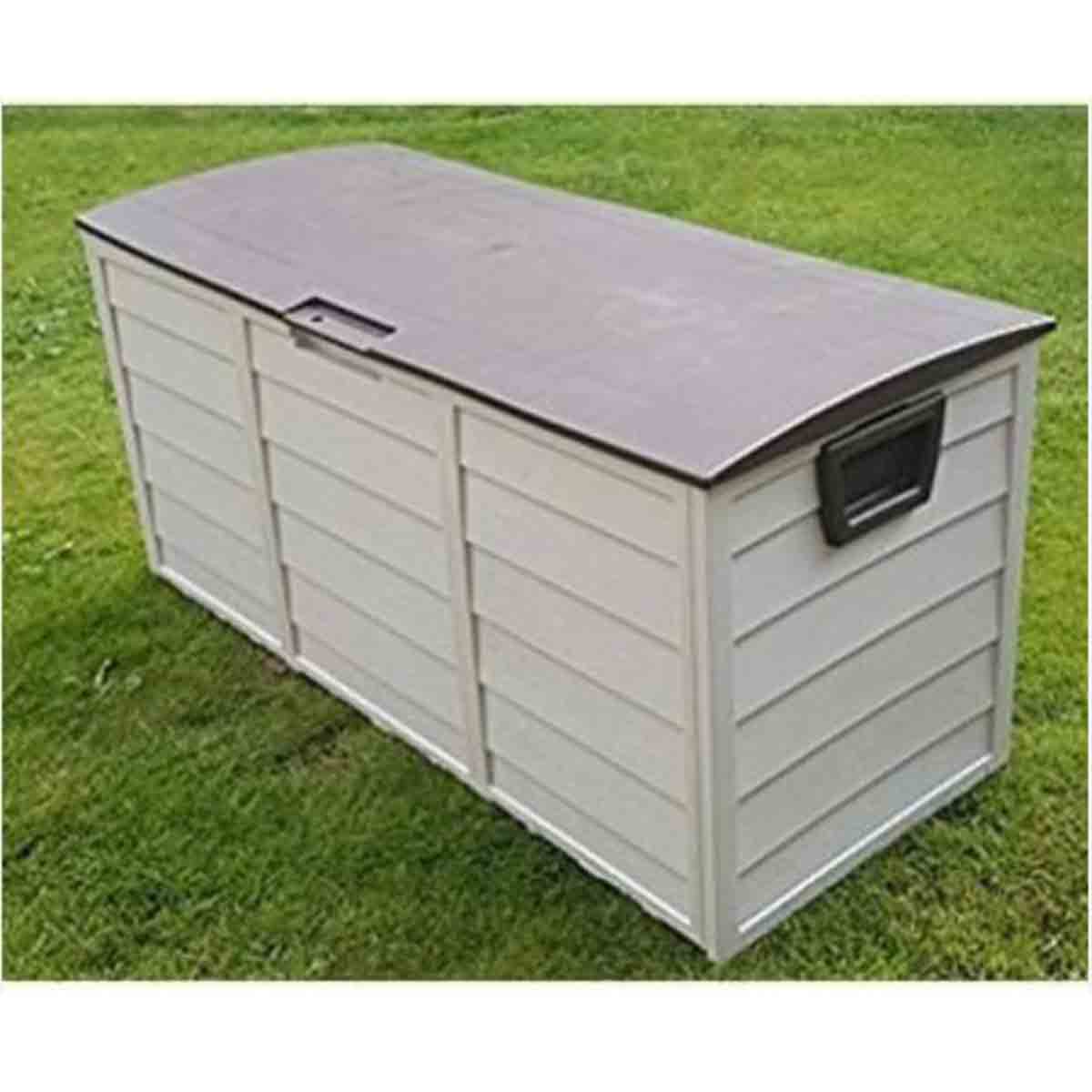 Groundlevel Weatherproof Plastic Storage Box - Grey - Image 2