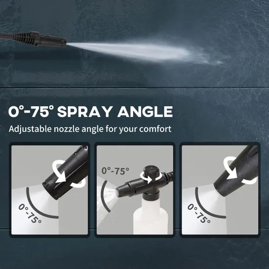 DURHAND 1800W High Pressure Washer, 150 Bar Pressure, 510 L/h Flow - Green - Image 6