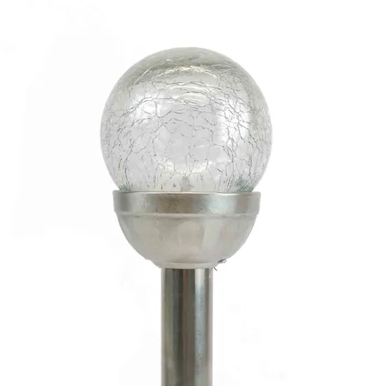 Streetwize 6pk Solar Crackle Glass Ball Stake Solar Light - Image 3