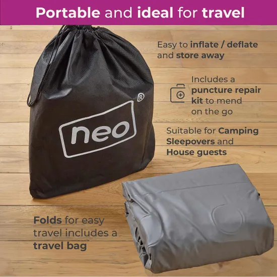 Neo Double King Inflatable Air Bed With Built-in Electric Pump - Image 10
