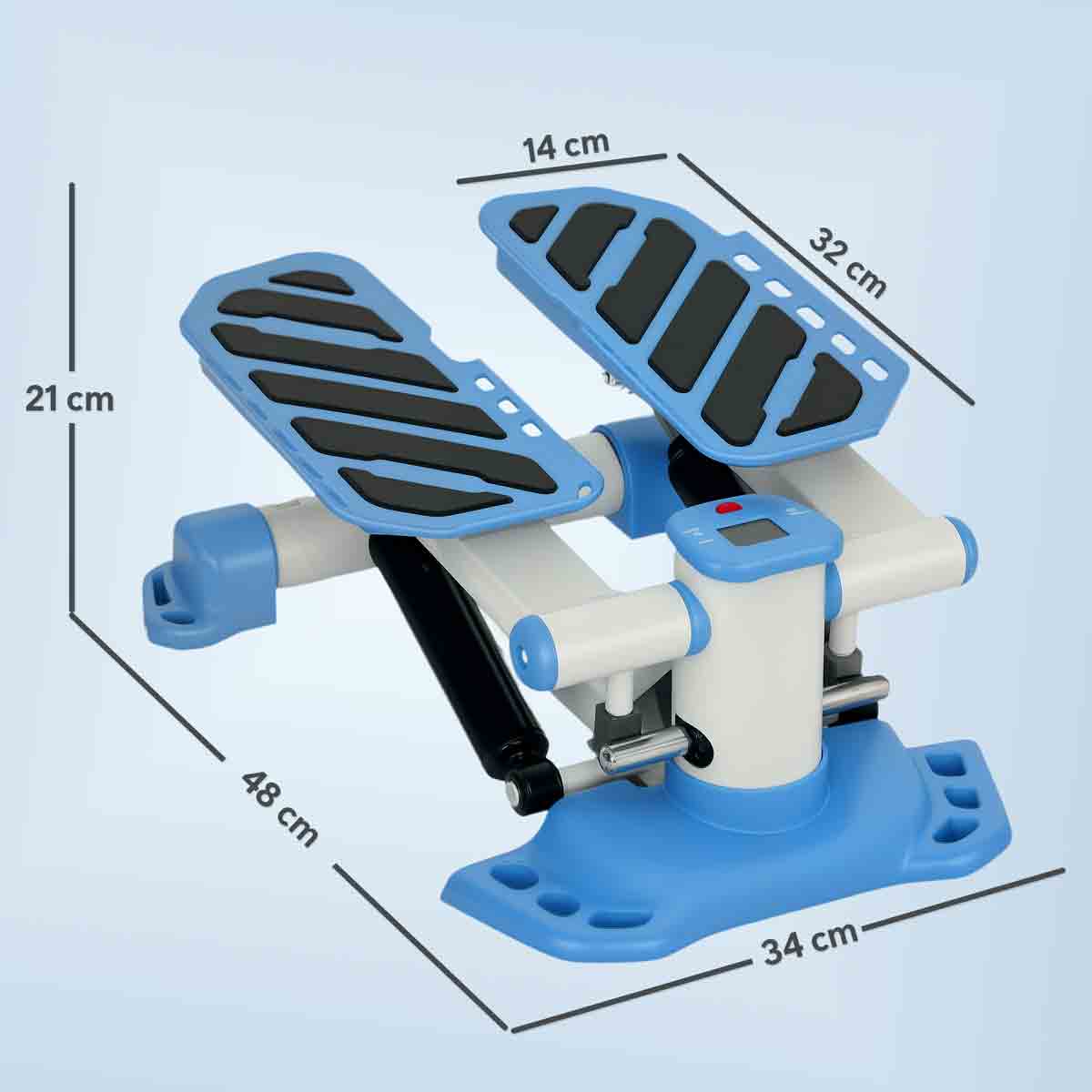 HOMCOM Portable Mini Stepper Step Machine for Home Gym Office Exercise - Image 9