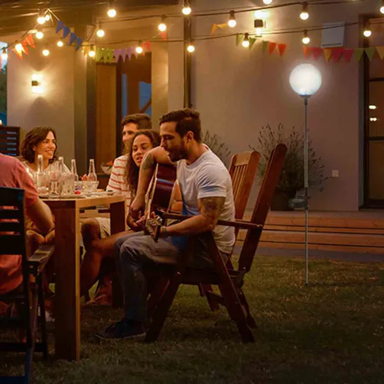 Haven Plastic Solar Garden 3D Globe Light Solar Panel - Image 3