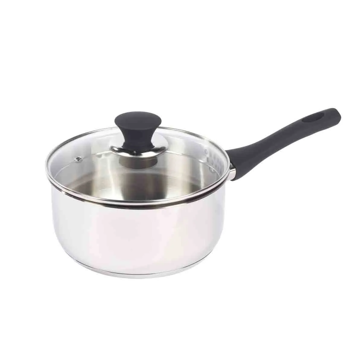 Salter Stainless Steel Saucepan Set with Pouring Lip 5pc - Image 6