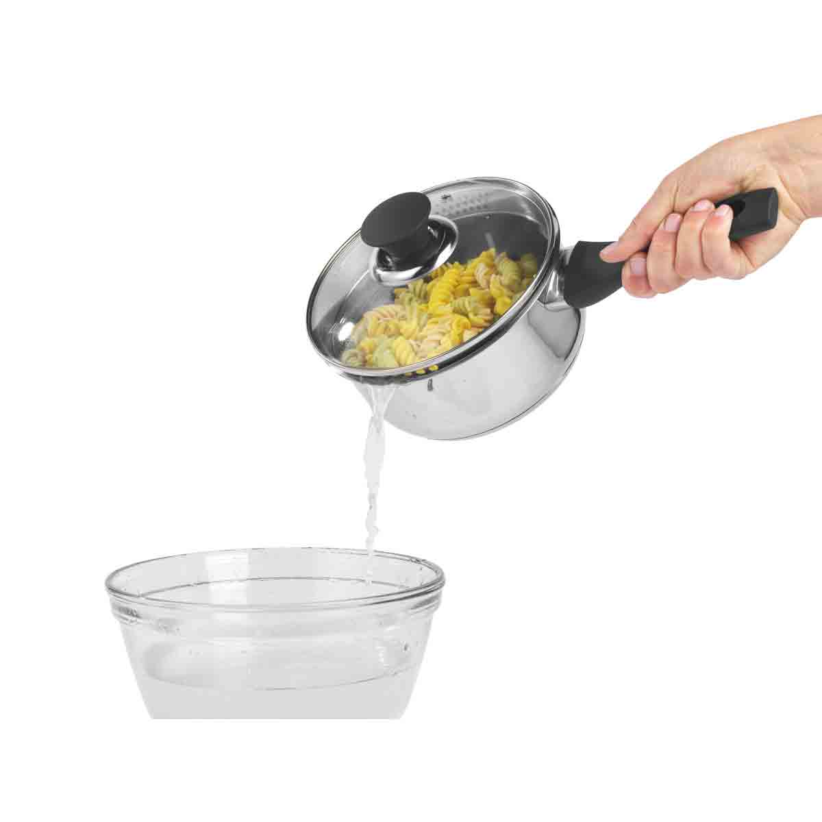 Salter Stainless Steel Saucepan Set with Pouring Lip 5pc - Image 8