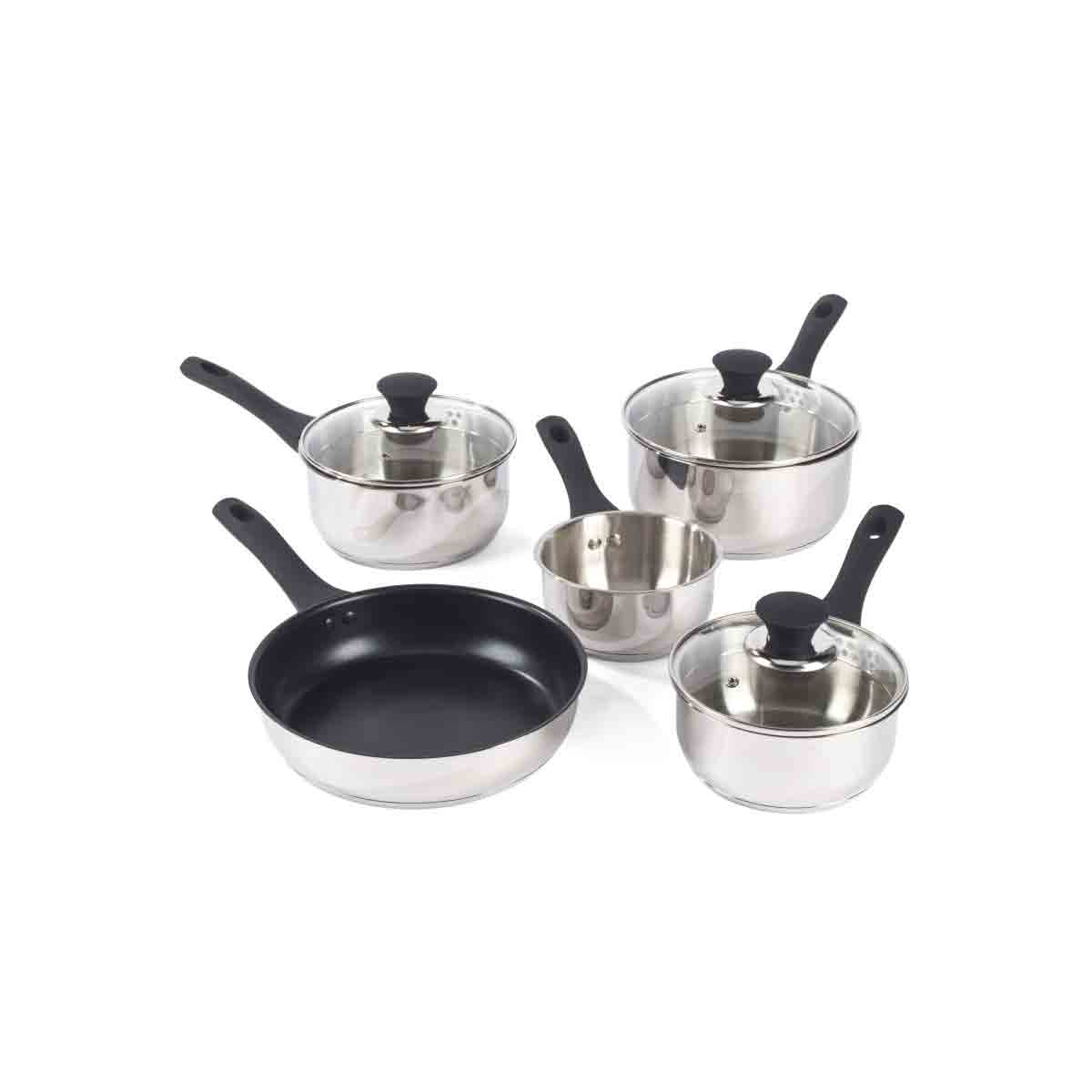 Salter Stainless Steel Saucepan Set with Pouring Lip 5pc - Image 9