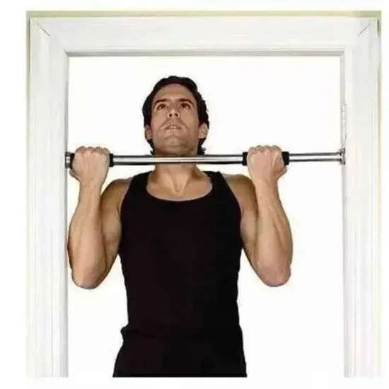 Adjustable Pull Up Bar For Doorway - Gym Workout Equipment Internal Door Strength Training Upper Arms Chin Up - Heavy Duty Abs Upper Body Fitness Equipment For Home Indoor Gym - Image 6