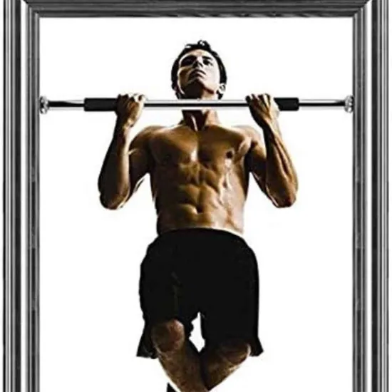 Adjustable Pull Up Bar For Doorway - Gym Workout Equipment Internal Door Strength Training Upper Arms Chin Up - Heavy Duty Abs Upper Body Fitness Equipment For Home Indoor Gym - Image 5