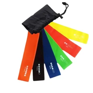Homezone 6 Level Resistance Bands Set Exercise Bands Home Gym Fitness Equipment Natural Latex Set Of 6 Keep Fit Home Fitness Gym Equipment Resistance Band Strength Training Equipment