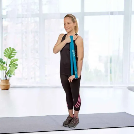 Homezone 6 Level Resistance Bands Set Exercise Bands Home Gym Fitness Equipment Natural Latex Set Of 6 Keep Fit Home Fitness Gym Equipment Resistance Band Strength Training Equipment - Image 7