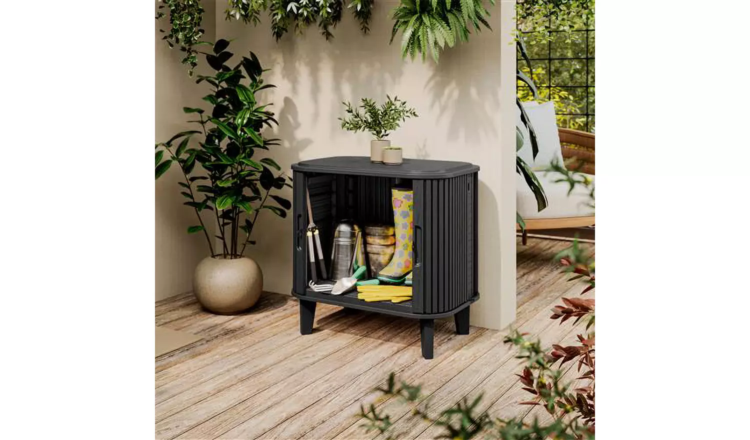 Keter Garden Luxe Storage Box - Grey - Image 5